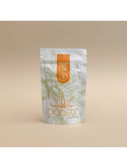 Pastilles au CBD - 5 mg - Mandarine orange - Bioactif Pastilles au CBD - 5 mg - Mandarine orange - Bioactif