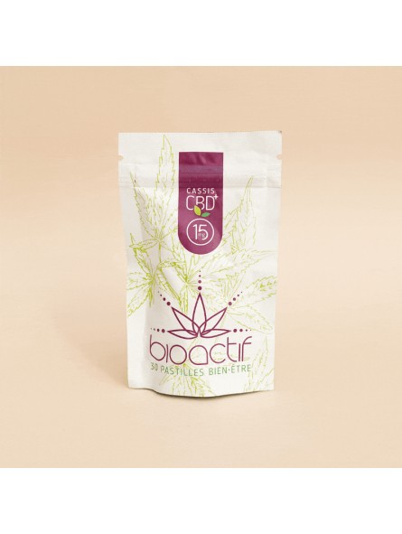 Pastilles au CBD et CBG - 15 mg - cassis - Bioactif Pastilles au CBD et CBG - 15 mg - cassis - Bioactif