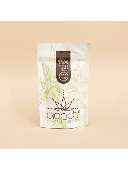 Pastilles au CBD - 10 mg - passion réglisse - Bioactif Pastilles au CBD - 10 mg - passion réglisse - Bioactif