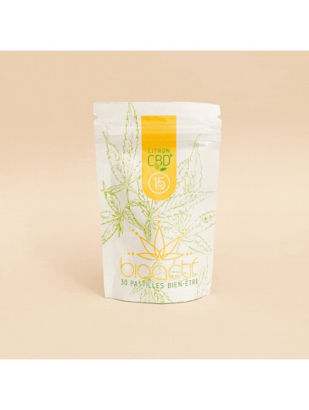 Pastilles au CBD et CBG - 15 mg - Citron Pastilles au CBD et CBG - 15 mg - Citron