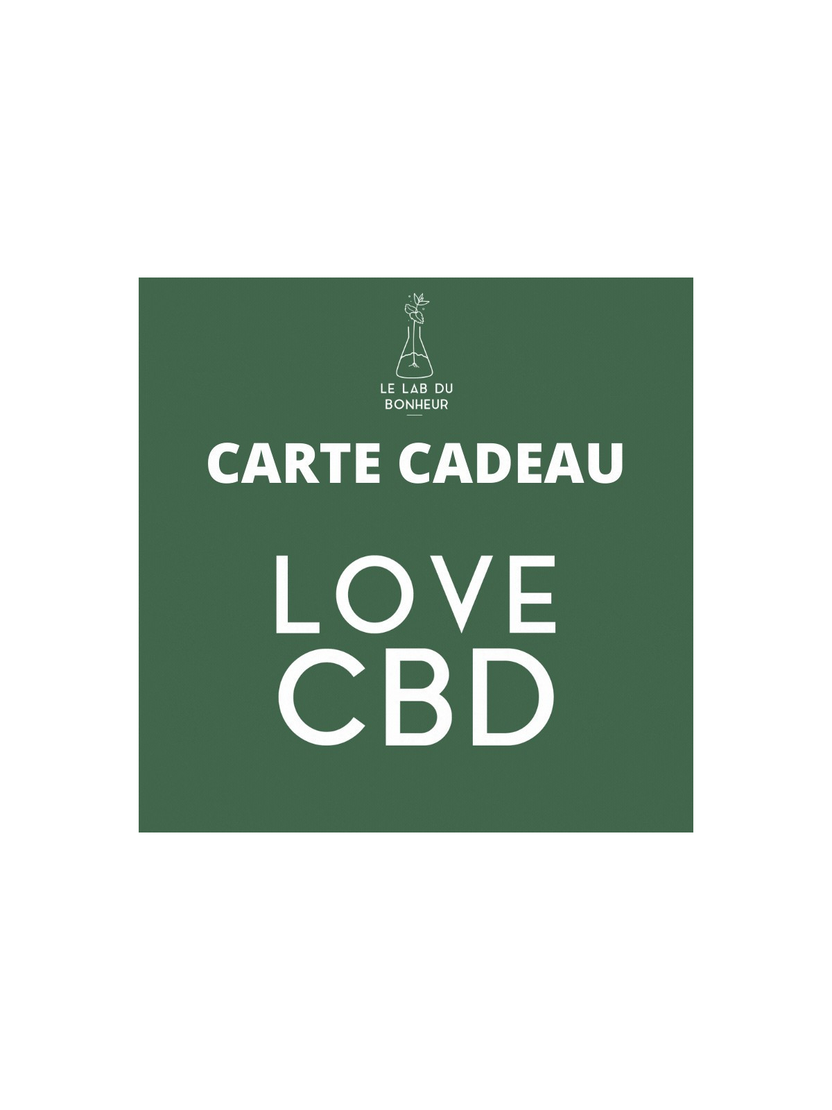 Carte cadeau CBD - 50€ - Le Lab du Bonheur CBD