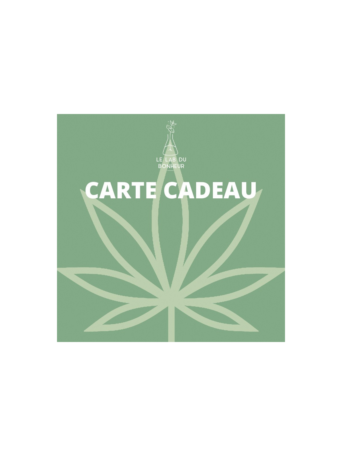 Carte cadeau CBD - 75€ - Le Lab du Bonheur CBD