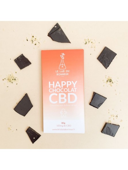 Happy chocolat au CBD - 80g - Le Lab du Bonheur CBD