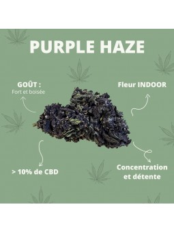 Fleurs de CBD - La Purple Haze  CBD