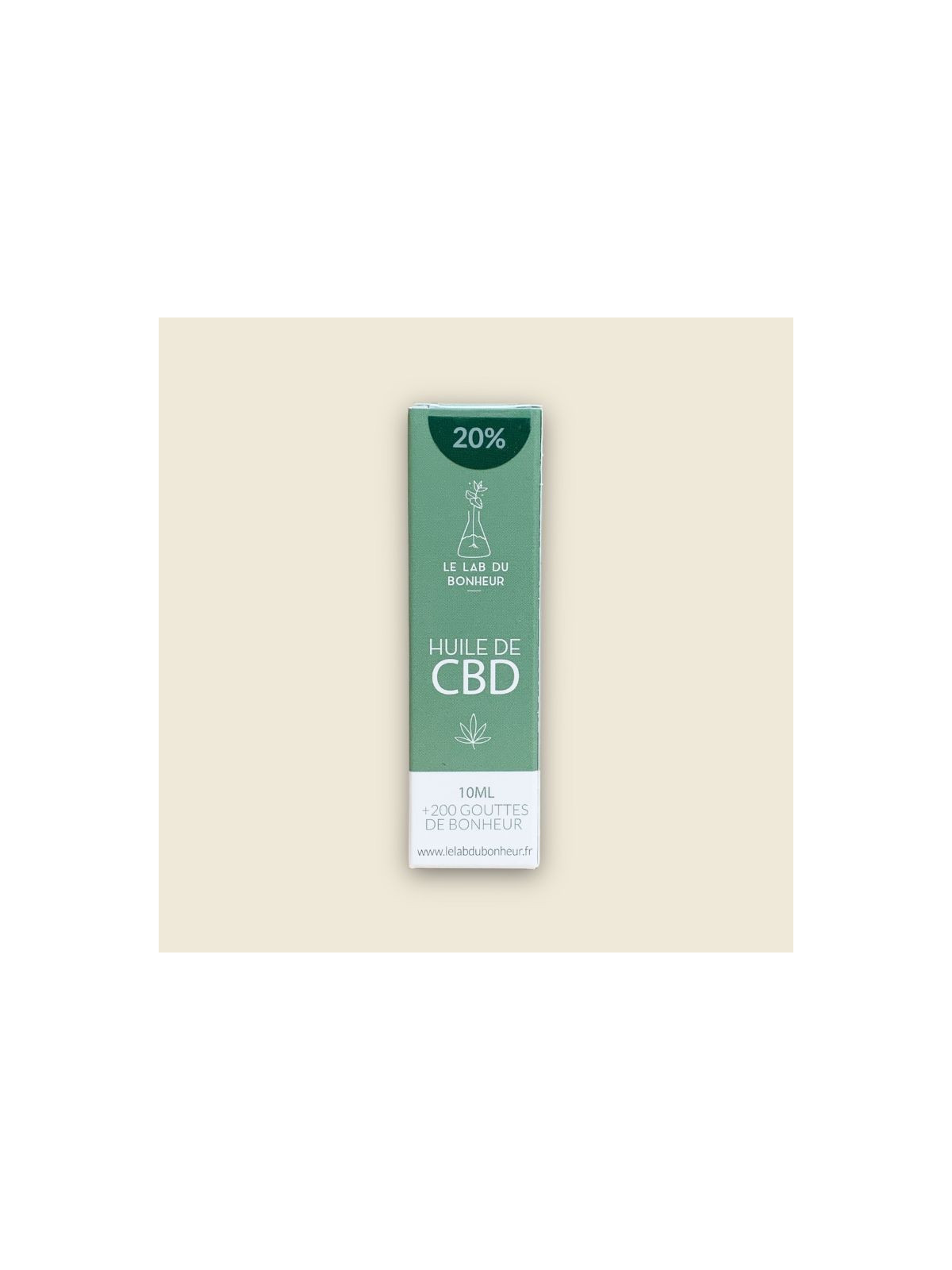 Huile de CBD 20% - Le Lab du Bonheur - base huile d'olive CBD