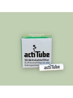 10 filtres à charbon SLIM - ActiTube  CBD