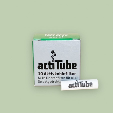 10 filtres à charbon SLIM - ActiTube  CBD