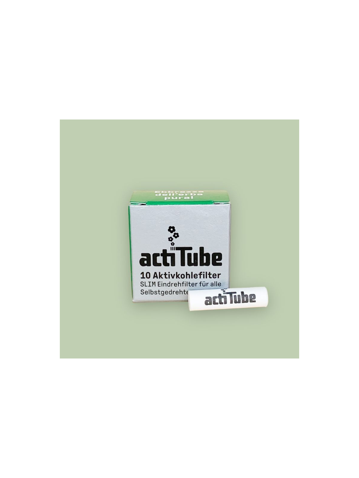 10 filtres à charbon SLIM - ActiTube  CBD