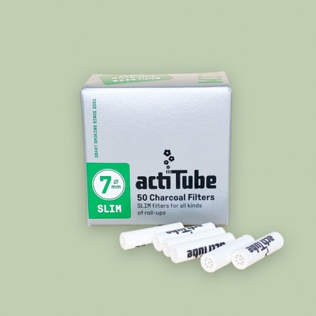 50 filtres à charbon SLIM - ActiTube  CBD