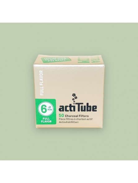 50 filtres à charbon Extra Slim - ActiTube  CBD
