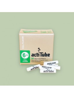 50 filtres à charbon Extra Slim - ActiTube  CBD