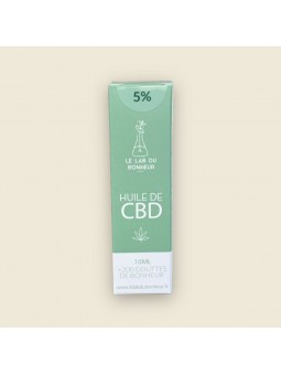 Huile de CBD 5% - Le Lab du Bonheur - base huile d'olive CBD