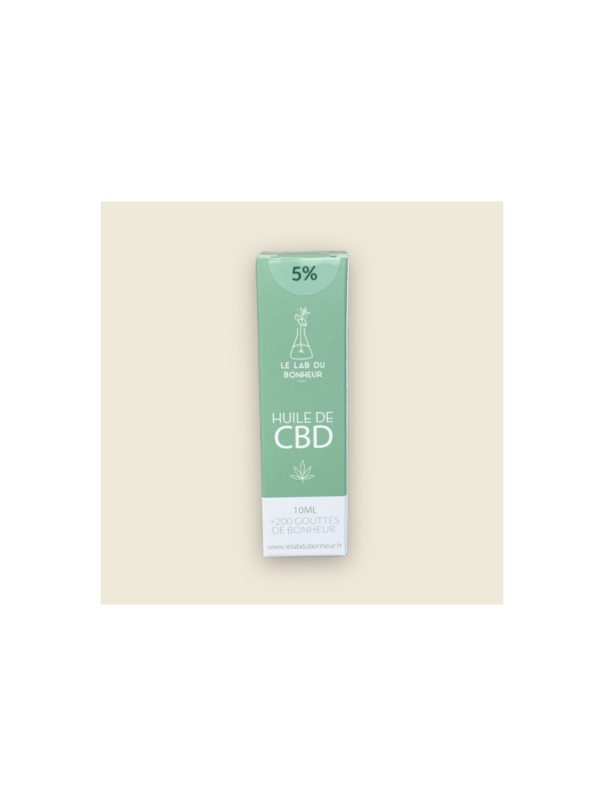 Huile de CBD 5% - Le Lab du Bonheur - base huile d'olive CBD
