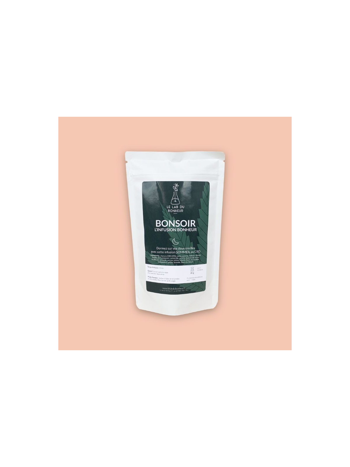 Infusion CBD Douce Nuit Bonsoir - Le Lab du Bonheur CBD