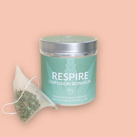 Infusion CBD Respire en sachet - Le Lab du Bonheur  CBD