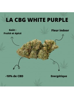 Fleurs de CBG - La CBG White Purple  CBD