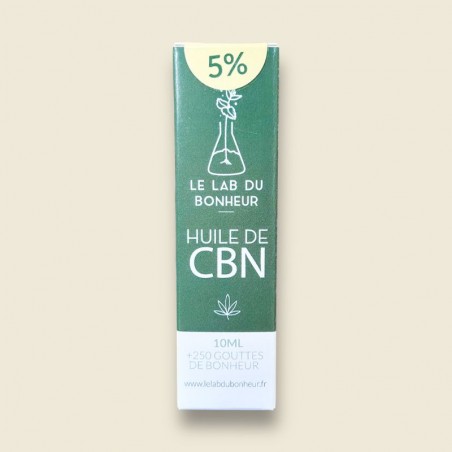 Huile de CBN 5% - Sommeil réparateur - Le Lab du Bonheur  CBD