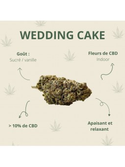 Fleur de CBD - La Wedding Cake  CBD