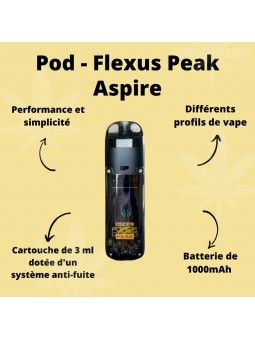 Cigarette électronique Pod - Flexus Peak - Aspire  CBD