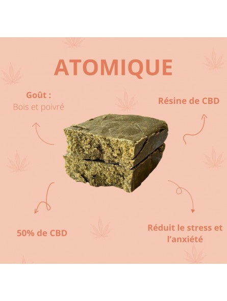 Résine de CBD - Atomique 50% CBD CBD