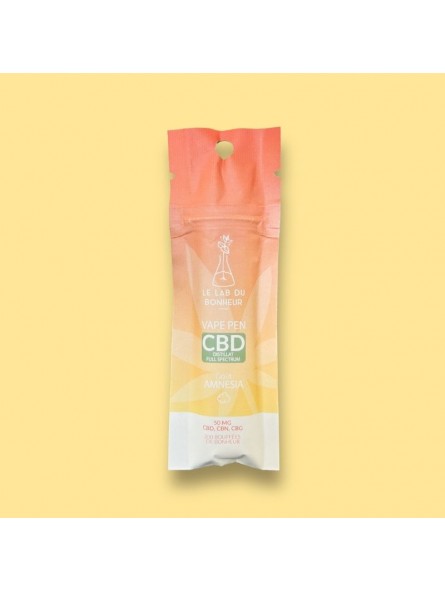 Vape pen CBD full spectrum - Amnesia - Le Lab du Bonheur Vape e-cig CBD