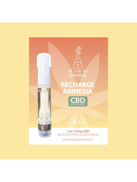 Cartridge CBD Amnesia - Le Lab du Bonheur Vape e-cig CBD