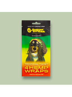 Feuilles à rouler blunt wrap goût tropical - G-Rollz  CBD
