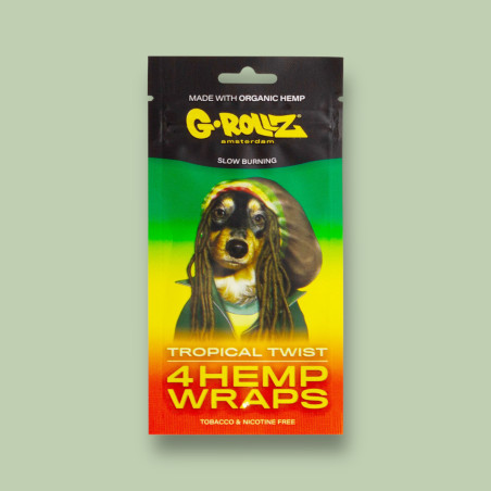 Feuilles à rouler blunt wrap goût tropical - G-Rollz  CBD