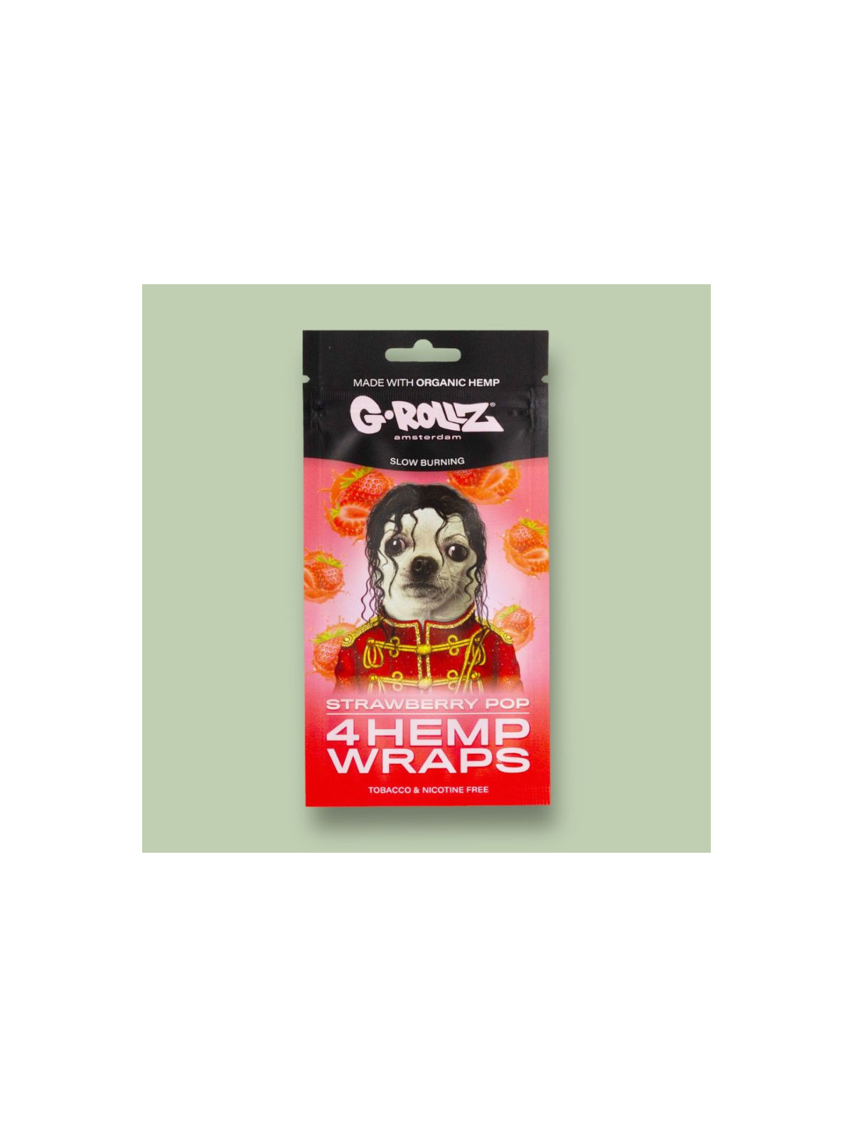 Feuilles à rouler blunt wrap goût fraise - G-Rollz  CBD
