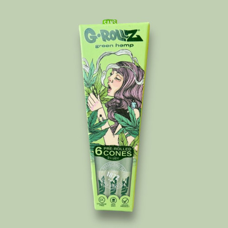 Feuilles pré-roulées blunt - vert - G-Rollz  CBD