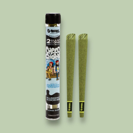 Feuilles pré-roulées blunt - Blueberry Kookie - G-Rollz  CBD