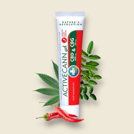 Gel de massage CBD & CBG chaud Activecann - 75ml - Annabis