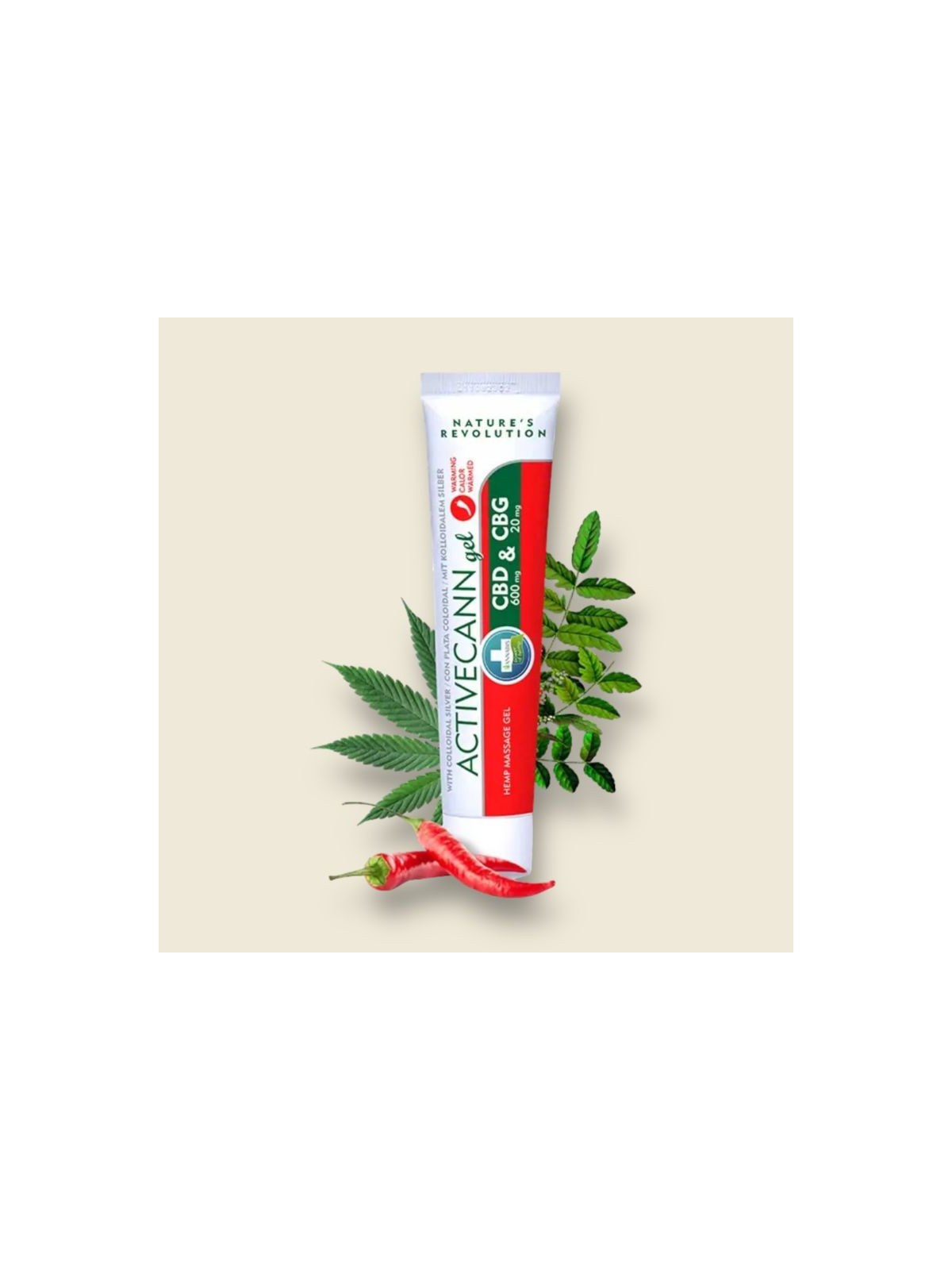 Gel de massage CBD & CBG chaud Activecann - 75ml - Annabis