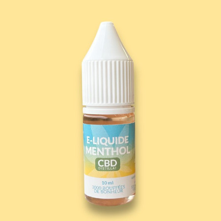 E-liquide CBD full spectrum - Menthol - Le Lab du Bonheur Vape e-cig CBD