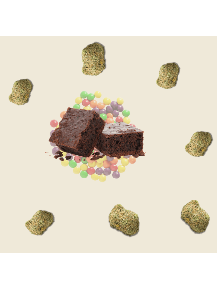 Brownie chocolat – Delta 9 THC 150 mg | Le Lab du Bonheur  CBD