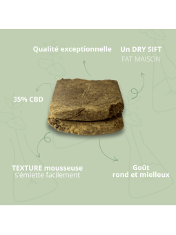 Résine de CBD - DRY Sift LLDB – Extraction à sec maison CBD
