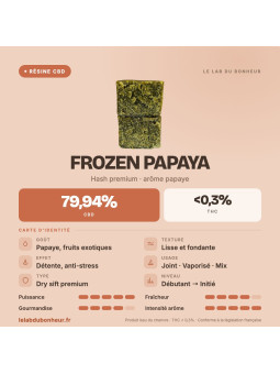 Résine CBD - Frozen Papaya CBD
