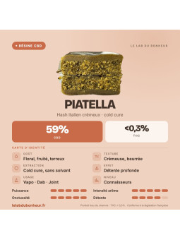 Résine CBD - Piatella CBD
