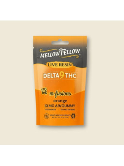 Gummies Delta 9 THC 10mg Live Resin – Mellow Fellow Orange (15 unités)