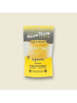 Gummies Delta 9 THC 10mg Live Resin – Mellow Fellow Lemon (15 unités)