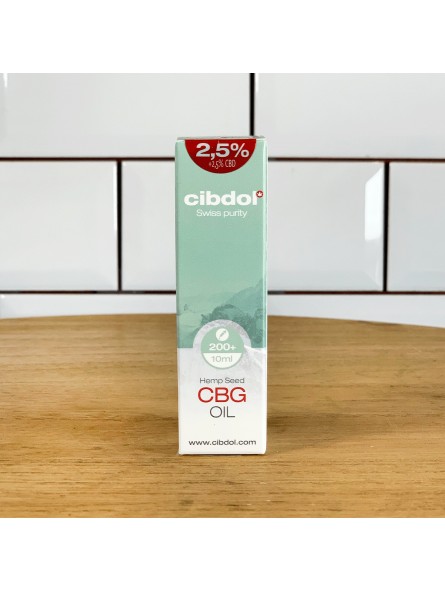 Huile de CBG 2,5% - Cibdol - 10ML Huile de CBG 2,5% - Cibdol - 10ML