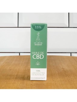Huile de CBD 15% - Le Lab du Bonheur - base huile d'olive